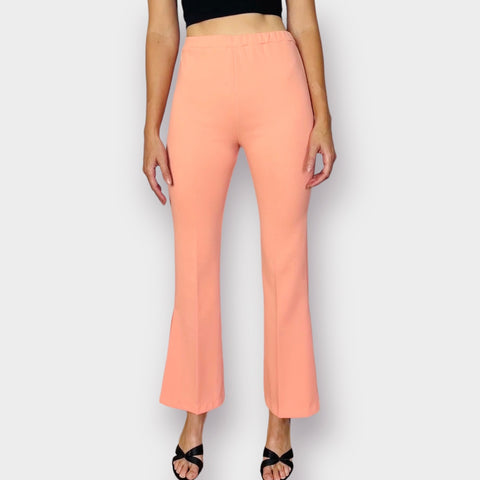 70s West Set Coral Bell Bottoms Size XS