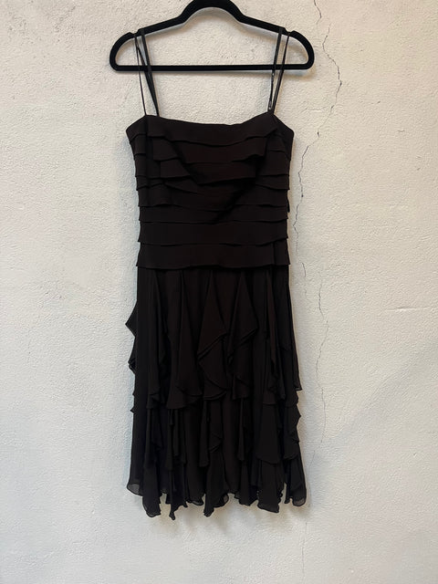 Y2K Tadashi Collection Brown Party Dress Size 8