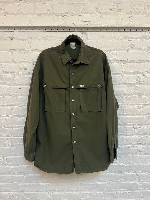 90s Guess Olive Button Front Size L