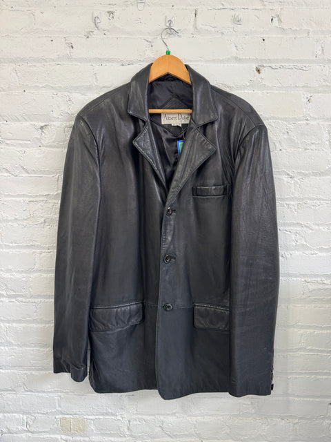 Albert Duke Leather Jacket Size XL