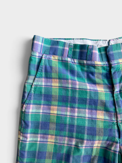 70s Kenroyd Plaid Shorts Size 33