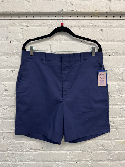 80s Knightsbridge Navy Shorts Size 35