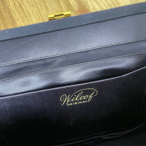 40s Wilcof Original Navy Blue Clutch