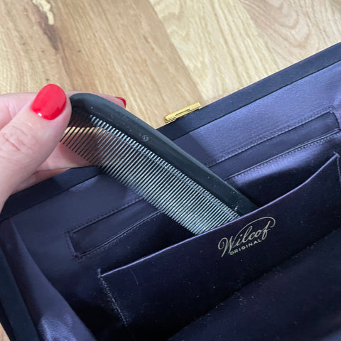 40s Wilcof Original Navy Blue Clutch