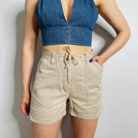 Y2K Khaki Utility Shorts Size 27-30"