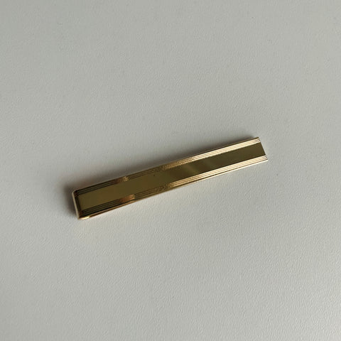 70s Gold Tone Tie Clasp