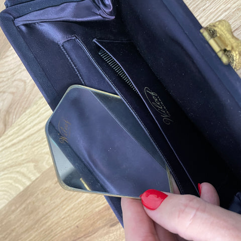 40s Wilcof Original Navy Blue Clutch