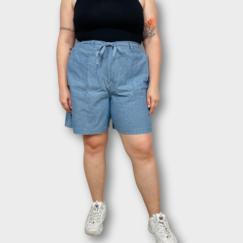 90s Jones New York Chambray Denim Shorts Size XXL