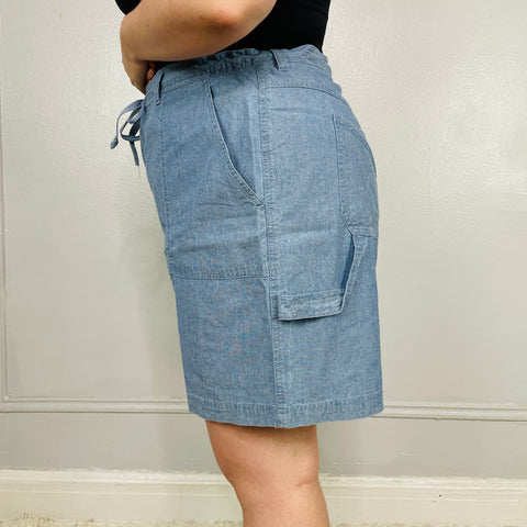 90s Jones New York Chambray Denim Shorts Size XXL