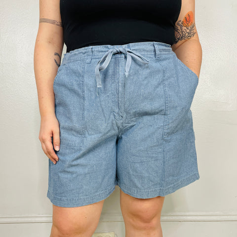 90s Jones New York Chambray Denim Shorts Size XXL