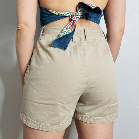 Y2K Khaki Utility Shorts Size 27-30"