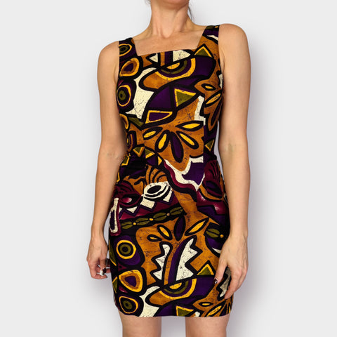 90s Scarlett abstract pattern Dress Size S