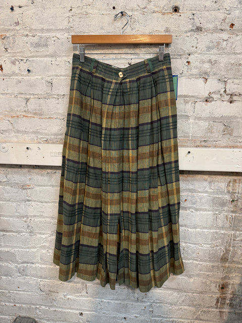 90s Admont Plaid Midi Skirt Size S