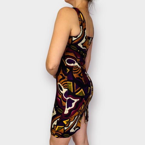 90s Scarlett abstract pattern Dress Size S