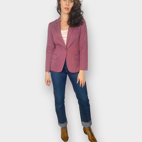 70s Personal Mauve Fitted Blazer
