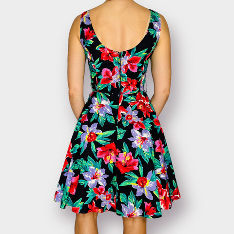 90s D.B.A.-L.A. Floral Party Dress