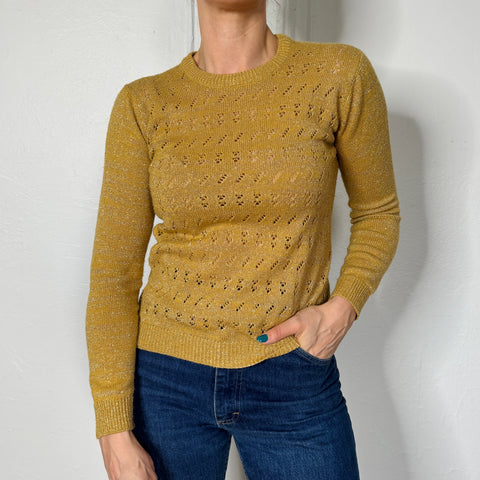 70s Gyn Tot Les Gold Sweater size S