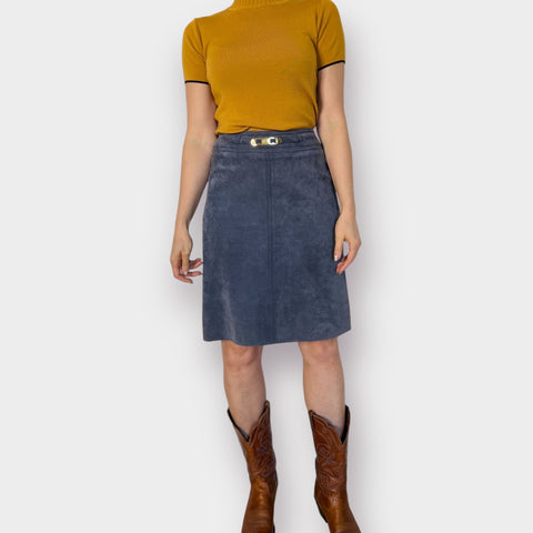 70s Vera Borea Gray Suede Set Size S