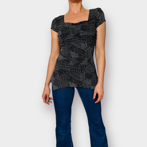 90s MSK black sparkle top Size M