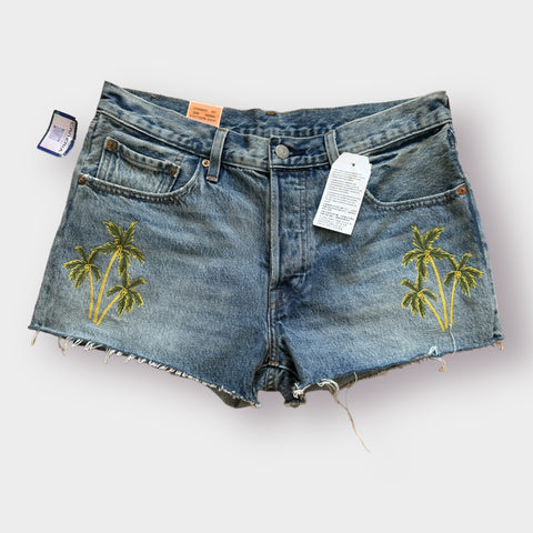 Levi's 501 Palm Tree Cutoffs