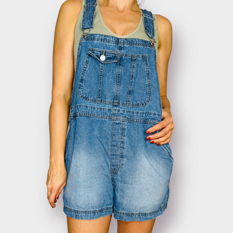 Y2K Sandblast Wash Shortalls