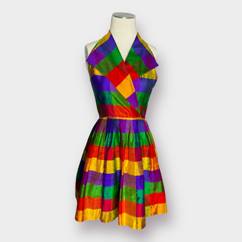 90s Liz Claiborne Rainbow Dress