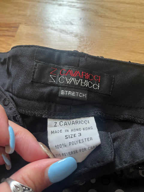 Y2K Z. Cavaricci Sequin Disco Pants Size XS