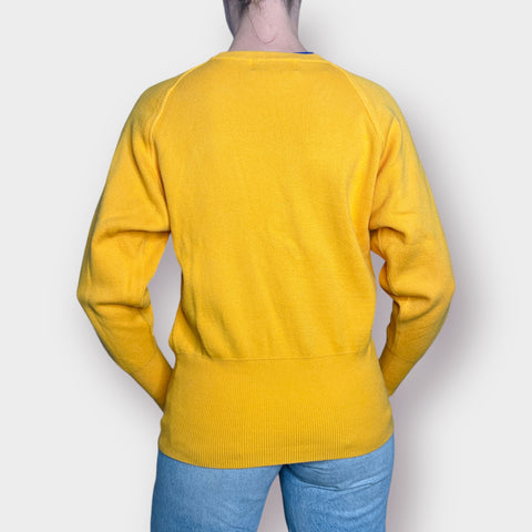 90s Casual Corner Mustard Yellow Knit Top