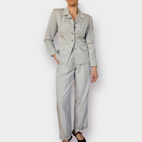 90s B. Moss Gray Pants Suit Size S