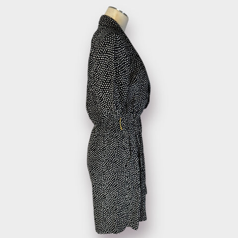 80s Dawn Joy Polka Dot Short Sleeve Romper Size S