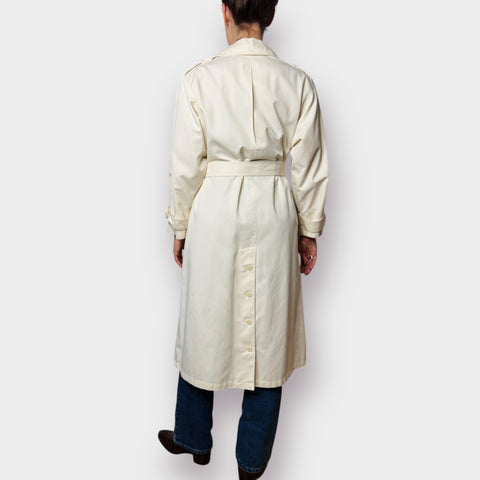 80s Coat Works Cream Trenchcoat