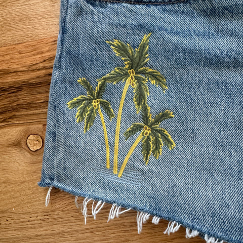 Levi's 501 Palm Tree Cutoffs