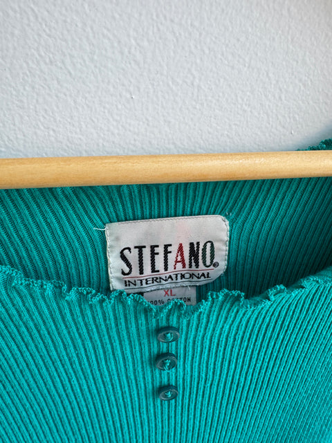 90s Stefano Teal Tank Size XL