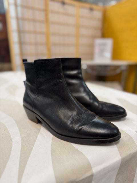 Coach Black Leather Boots Size 9
