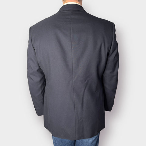 Oscar de la Renta Navy Wool Blazer