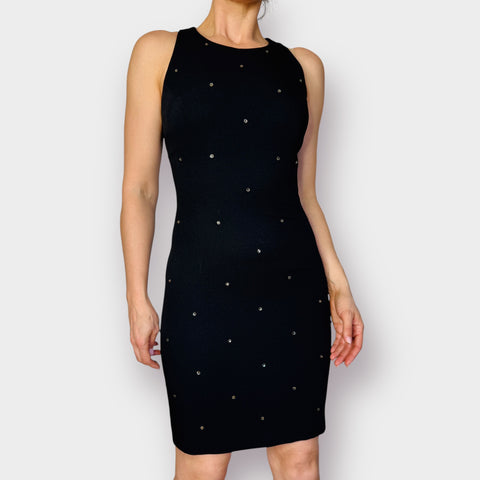 90s Steven Stolman Black Dress with Jewels Size M
