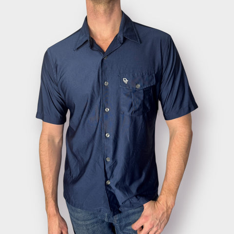 70s Liberty House by Christian Dior Navy Shirt Size M
