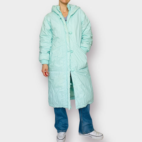 80s Sportables Aqua Teal Down Puffer Coat