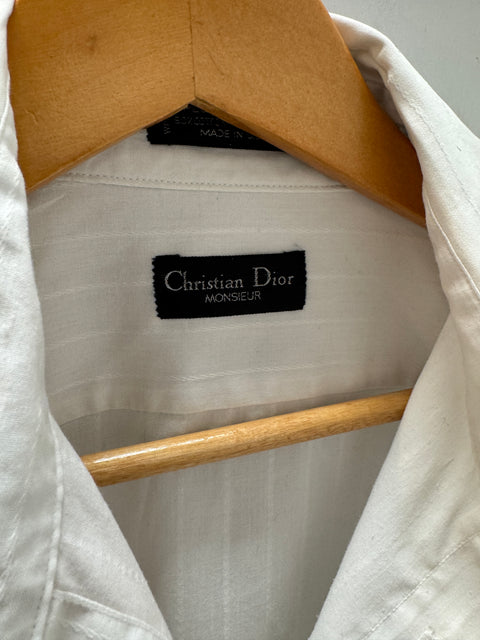90s Christian Dior White Button Front