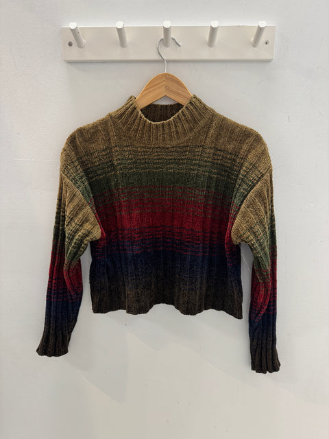 90s Reference Point Chenille Cropped Sweater Size M