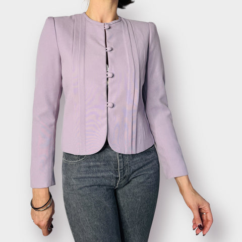 90s Sasson Lavender Crop Blazer Size M