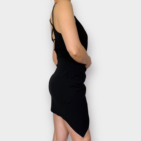 Y2K Steps NY Black Strapy Back Mini Dress Size M
