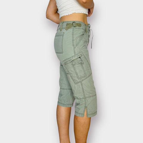 Y2K Faded Glory Olive Capris