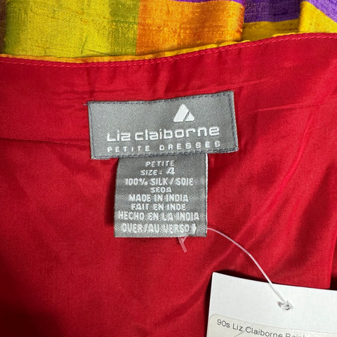 90s Liz Claiborne Rainbow Dress