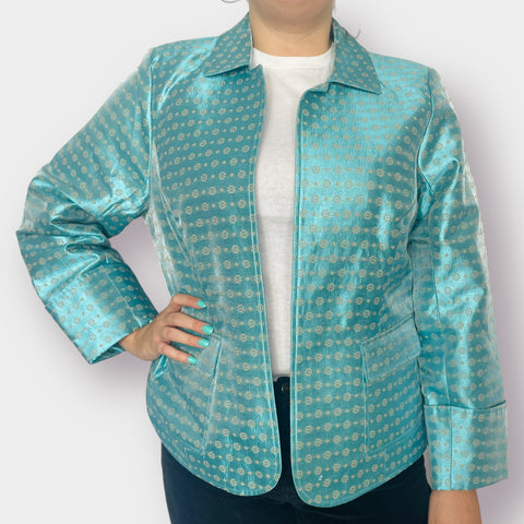 Victor Costa Teal Blazer Jacket