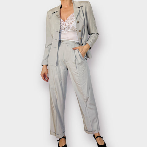 90s B. Moss Gray Pants Suit Size S
