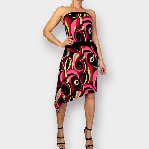 90s My Michelle Strapless "Pucci" Dress Size L