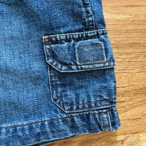 Y2K Medium wash Shortalls