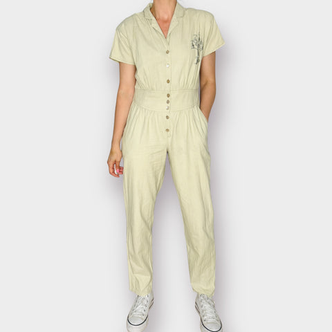 80s Khaki Jumpsuit