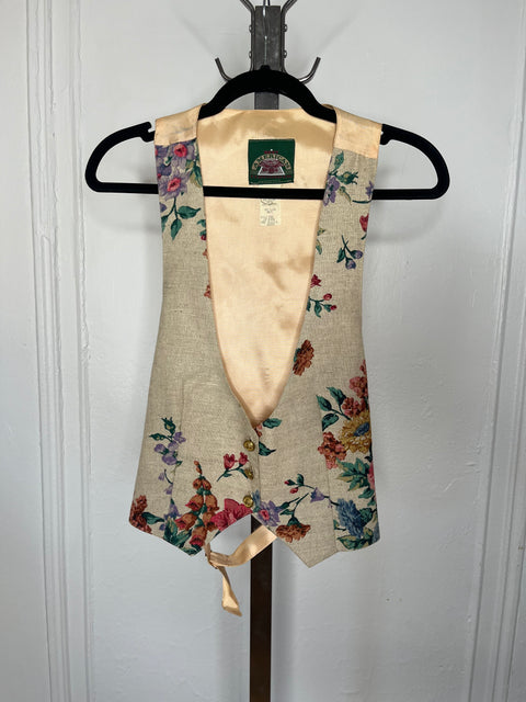 Best American Floral Vest Size M